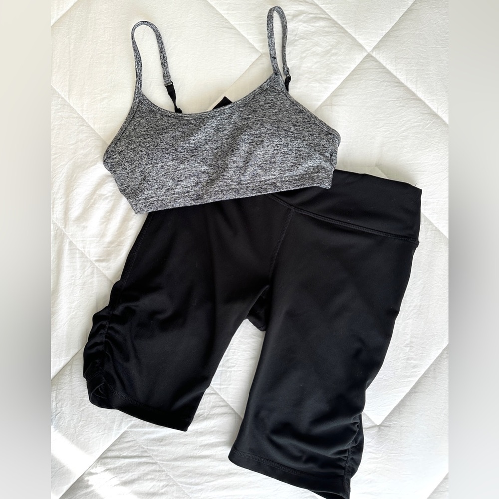 Black Scrunch Legging Shorts